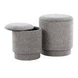 Marla - Upholste Contemporary Ottoman Set - Furniture Home Direct