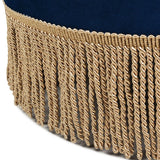Yolanda - Round Upholstered Accent Ottoman - Furniture Home Direct