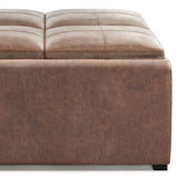 Avalon - Square Coffee Table, Storage Ottoman - Furniture Home Direct