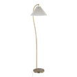 Cassis - Glam / Art Deco Floor Lamp Pleated - Gold / White - Furniture Home Direct