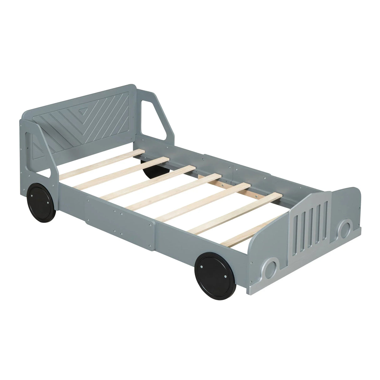 Car Shaped Platform Bed With Wheels - Furniture Home Direct