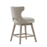 360 Degree Swivel Counter Stool With Silver Detailing - Furniture Home Direct