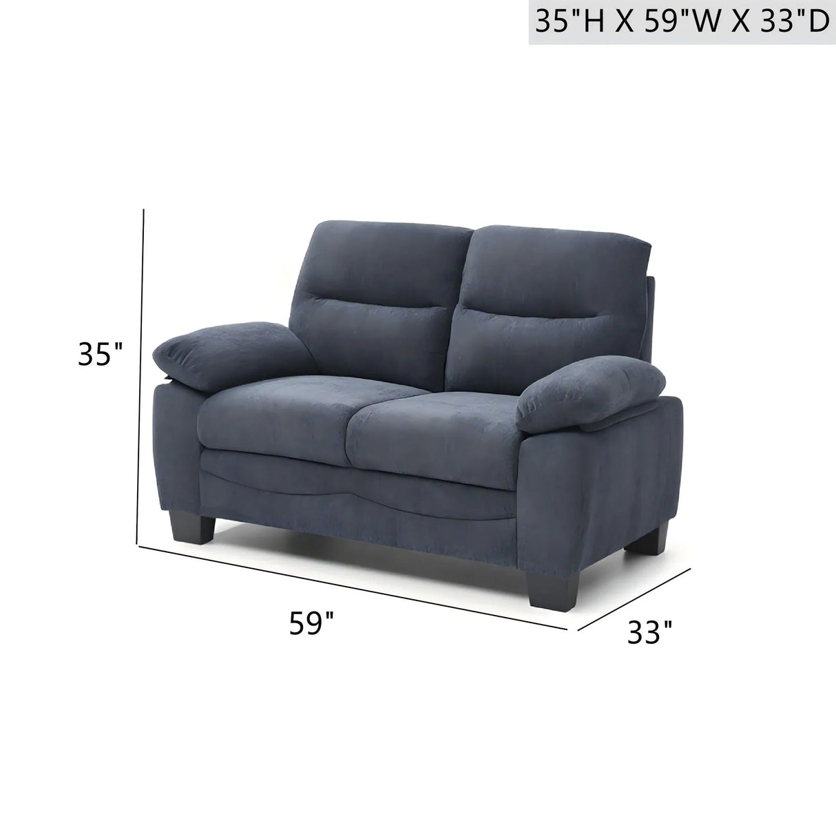 Summerton - Loveseat With Pillow Top Arms And Removable Back - Furniture Home Direct