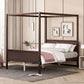 Canopy Platform Bed With Headboard And Footboard, Slat Support Leg - Furniture Home Direct