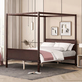 Canopy Platform Bed With Headboard And Footboard, Slat Support Leg - Furniture Home Direct
