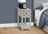 Accent End Table, 2 Tier, Narrow, Lamp, Storage Drawer, Charming Design - Furniture Home Direct