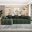 Sectional Sofa Modular Tufted Chenille Upholstery Green - Furniture Home Direct