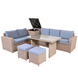 Outdoor 6-Piece Sectional Set - Furniture Home Direct