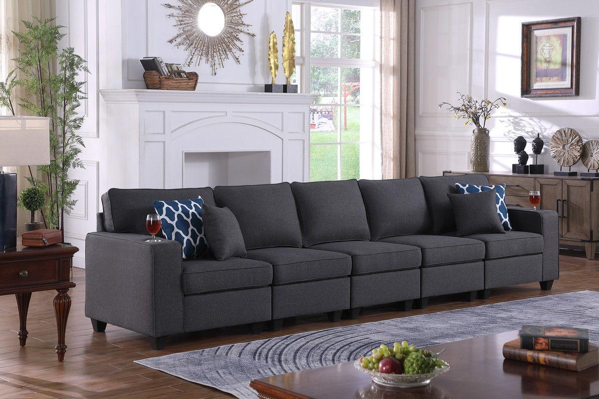 Cooper - Beautiful Sofa With Cupholder - Furniture Home Direct