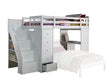 Freya - Twin Loft Bed With Storage (Not Including The Bottom Twin Bed) - White - Furniture Home Direct