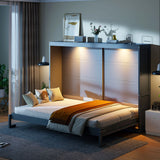 Murphy Wall Bed Modern Design With LED Lights - Furniture Home Direct