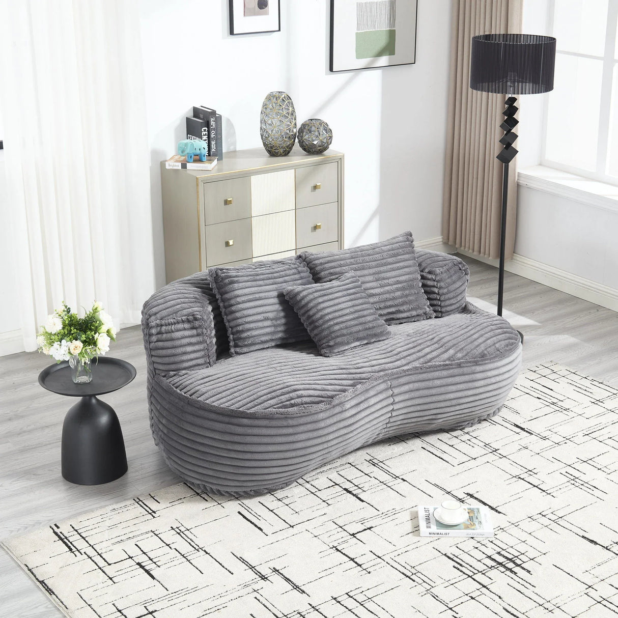 Bean Bag, Lazy Sofa Comfort Lounger High Back Chair - Furniture Home Direct