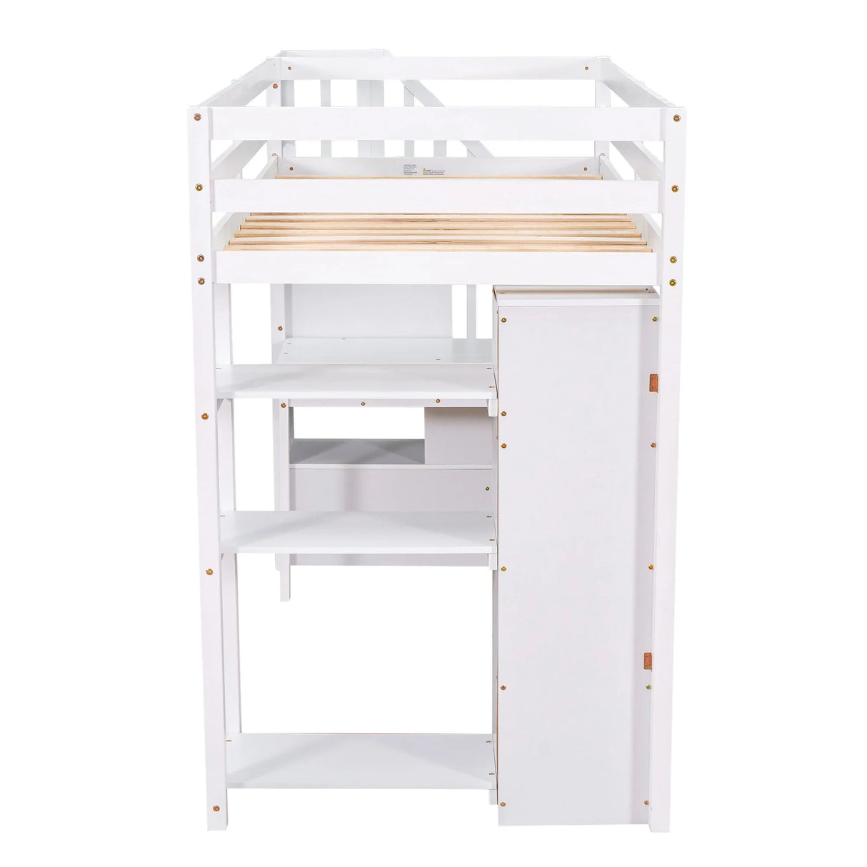 Loft Bed With Storage Drawers, Desk And Stairs With Shelves - Furniture Home Direct