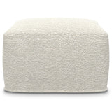 Chantal - Square Pouf - Ivory - Furniture Home Direct