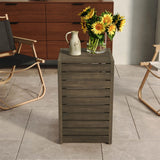 Aluminum Outdoor C - Shaped Side Table For Patio