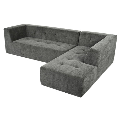 Modular Combination Living Room Sofa Set, Modern Minimalist Sofa, Living Room Upholstered Sofa Bed, Bedroom, 2 Pieces Computer Free Combination, L - Shaped - Furniture Home Direct