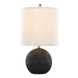 Kona - Contemporary Table Lamp (Set of 2) - Matte Black / Natural - Furniture Home Direct