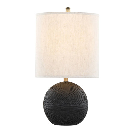 Kona - Contemporary Table Lamp (Set of 2) - Matte Black / Natural - Furniture Home Direct
