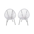 Modern Egg Shaped String Chairs (Set of 2) - Furniture Home Direct