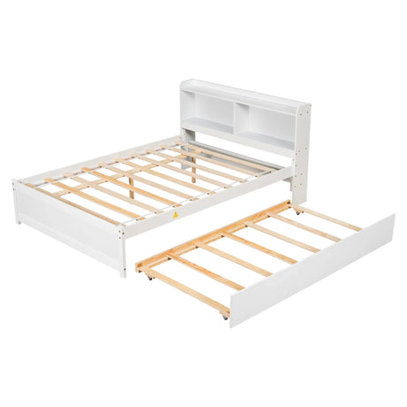 Full Bed With Trundle, Bookcase - Furniture Home Direct