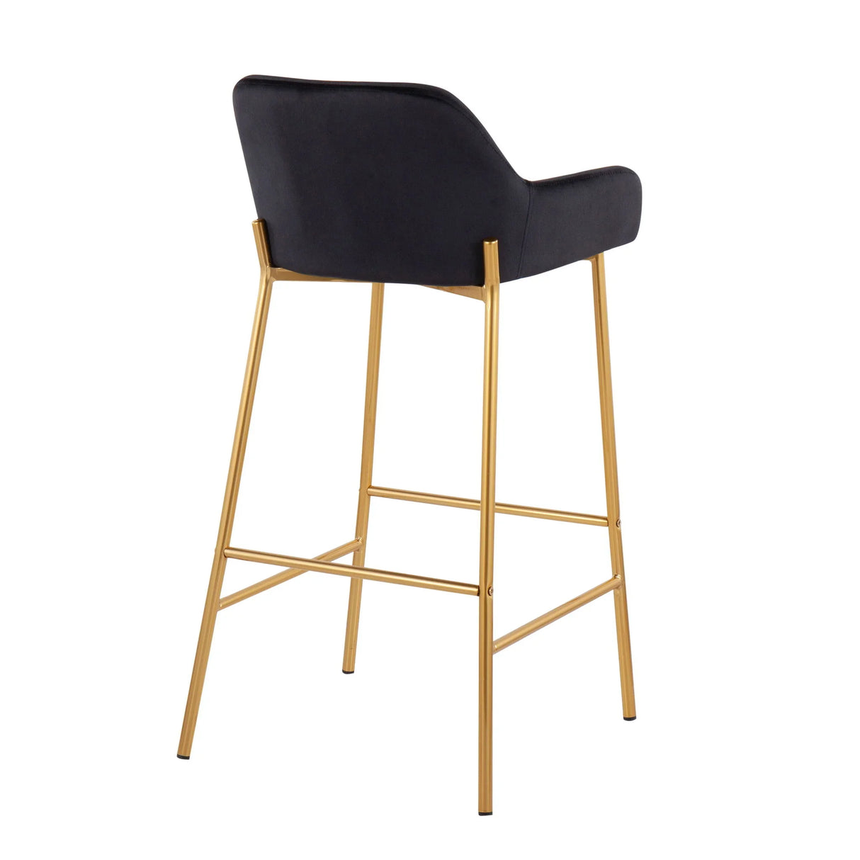 Daniella - Contemporary / Glam Fixed Height Bar Stool (Set of 2) - Furniture Home Direct