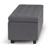 Hamilton - Upholstered Storage Ottoman - Furniture Home Direct