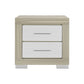 Elsa - 2 Toned Nightstand With Bar Handle And Spacious Drawers - Furniture Home Direct