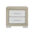 Elsa - 2 Toned Nightstand With Bar Handle And Spacious Drawers - Furniture Home Direct