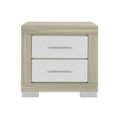 Elsa - 2 Toned Nightstand With Bar Handle And Spacious Drawers - Furniture Home Direct