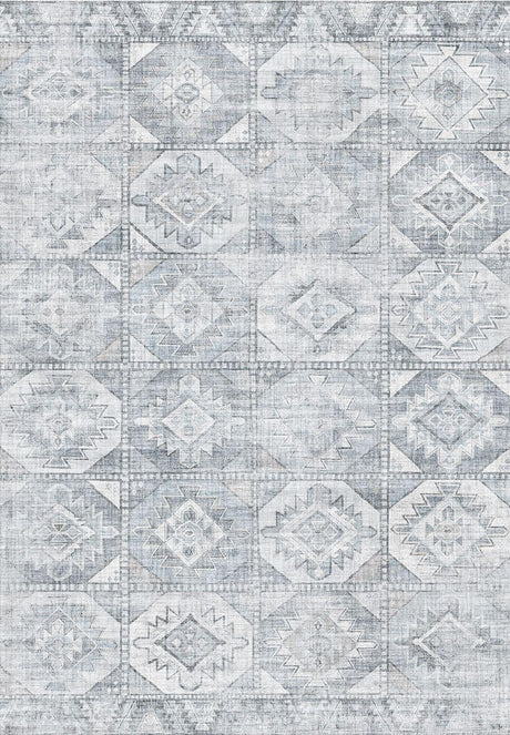 Toucan - Washable Non - Slip Area Rug - Silver - Furniture Home Direct