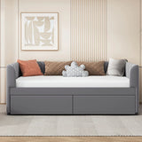 Upholstered Daybed With Ergonomic Design Backrest - Furniture Home Direct