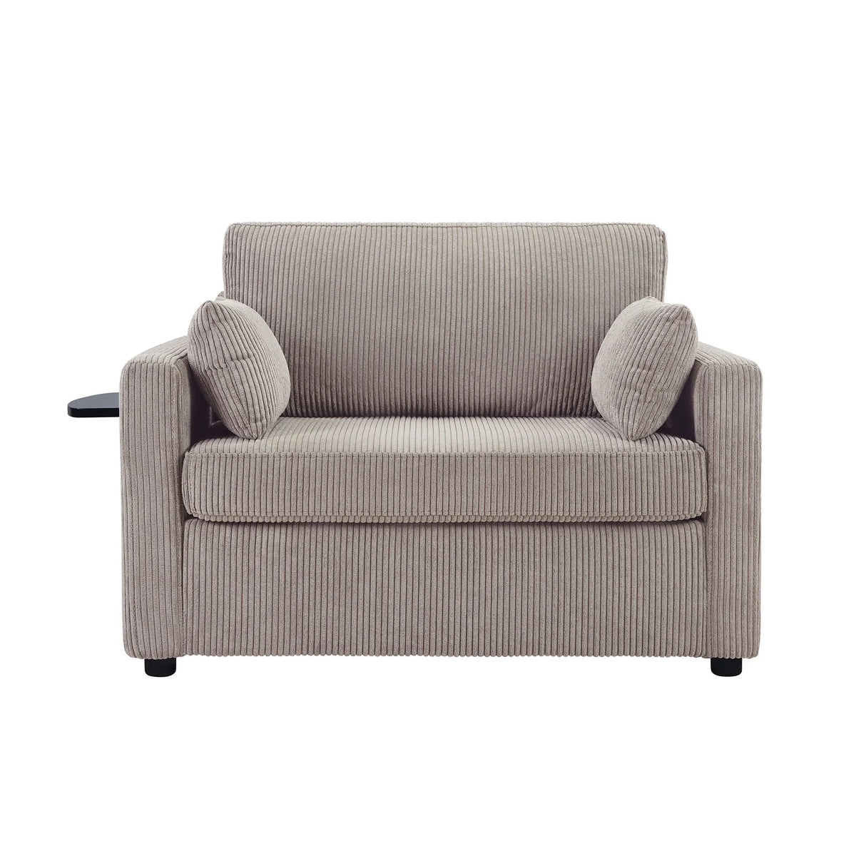 Sleeper Sofa With Foldable Mattress, USB Ports, Side Table & Storage Pocket - Furniture Home Direct