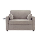 Sleeper Sofa With Foldable Mattress, USB Ports, Side Table & Storage Pocket - Furniture Home Direct