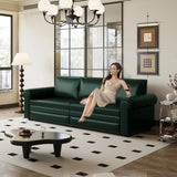 3 In 1 Convertible Sleeper Sofa With Nailhead Trim & Rolled Arm - Furniture Home Direct