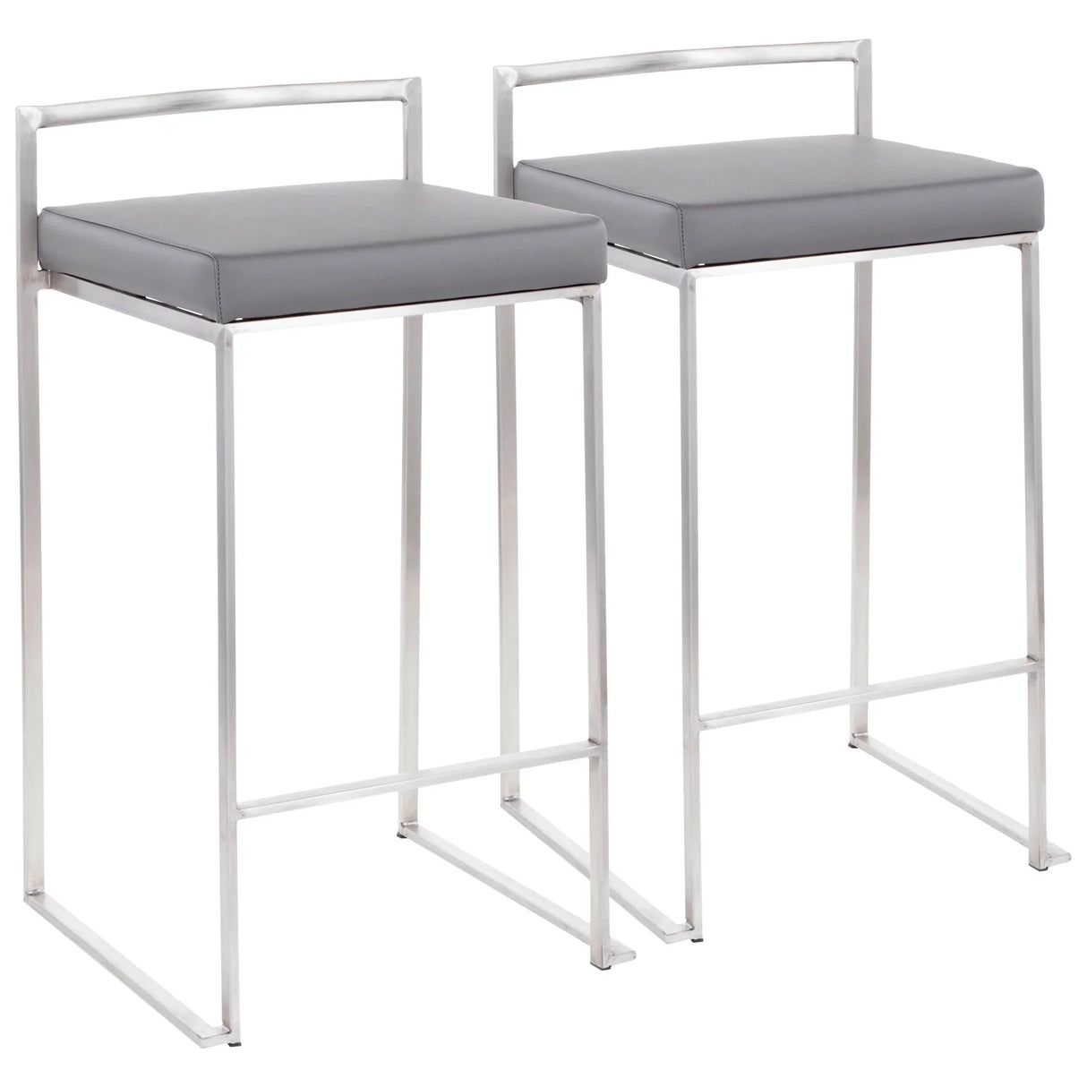 Fuji - Contemporary Elegant Stackable Counter Stool Set - Furniture Home Direct