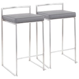 Fuji - Contemporary Elegant Stackable Counter Stool Set - Furniture Home Direct