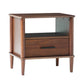 Transitional Solid Wood Spindle Nightstand - Furniture Home Direct