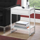 Accent Side Table, Storage Drawer, Spacious Tabletop - Furniture Home Direct