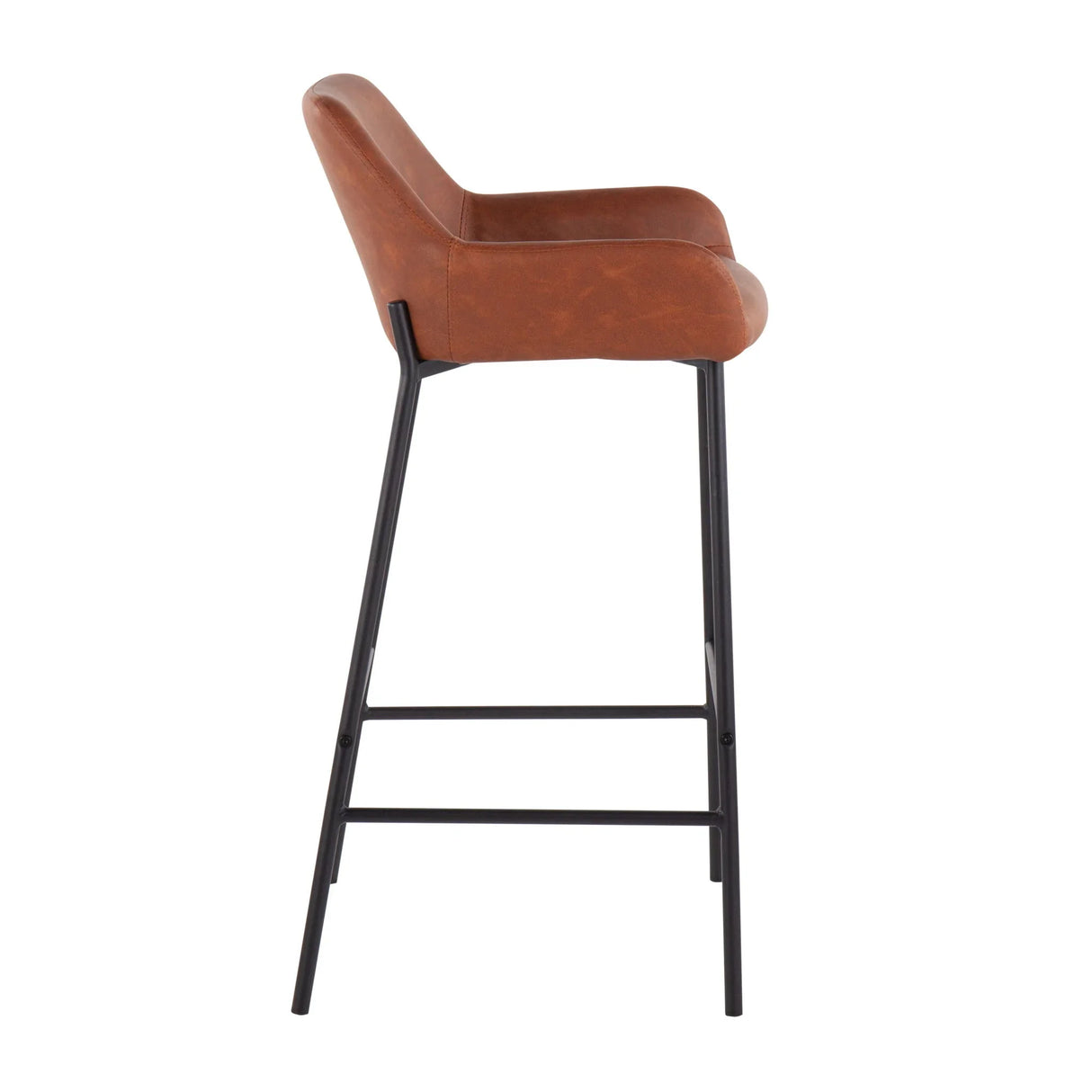 Daniella - Industrial Fixed Height Bar Stool (Set of 2) - Furniture Home Direct