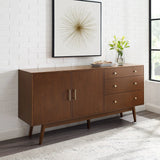 Mid-Century Modern Minimalist 2 Door Sideboard - Furniture Home Direct