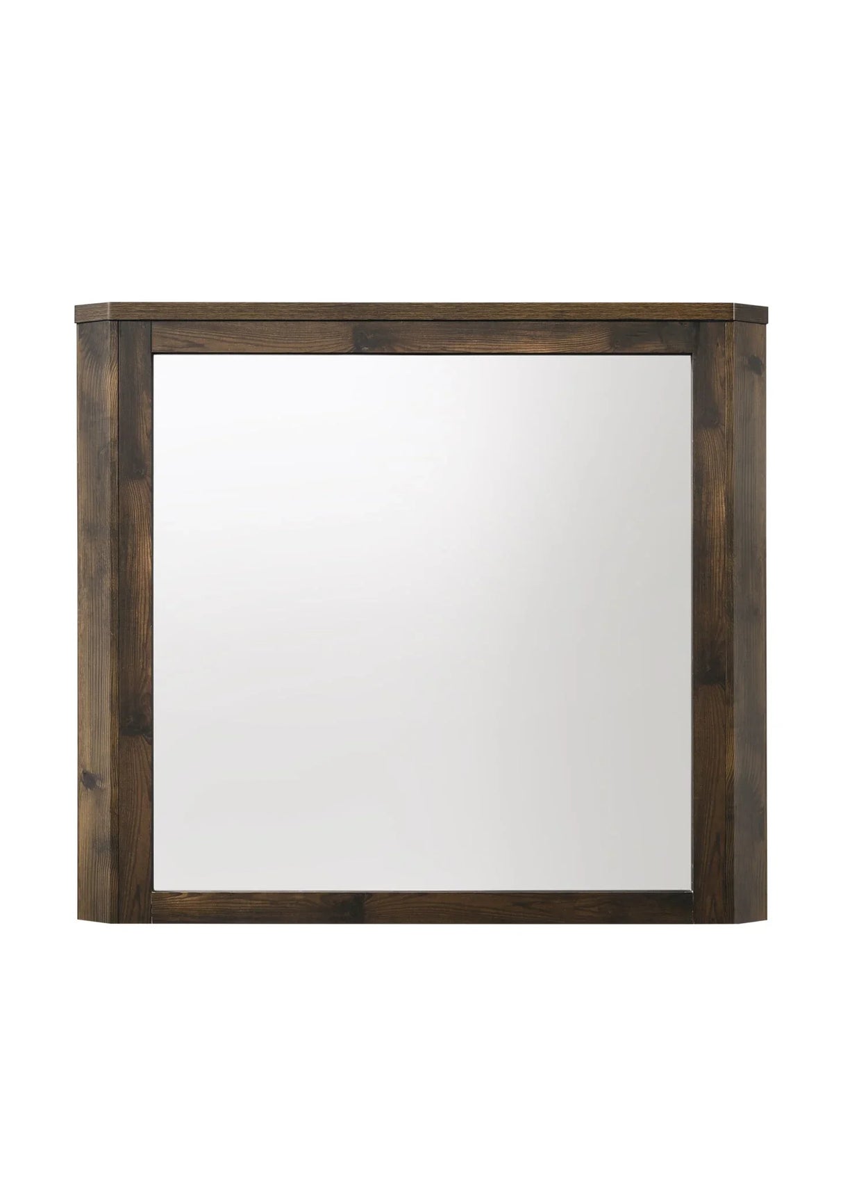 Elettra - Rustic Mirror - Walnut - Furniture Home Direct
