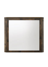 Elettra - Rustic Mirror - Walnut - Furniture Home Direct