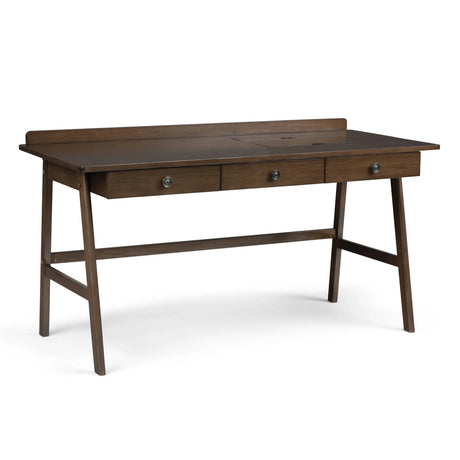 Rylie - Desk - Natural Aged Brown - Furniture Home Direct