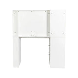 Vanity Desk With Lights And Built In Mirror In White - Furniture Home Direct