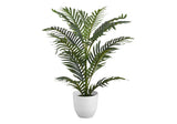 28" Tall, Artificial Plant, Palm Tree, Indoor, Faux, Fake, Floor, Greenery, Potted, Real Touch, Decorative - Green / White - Furniture Home Direct