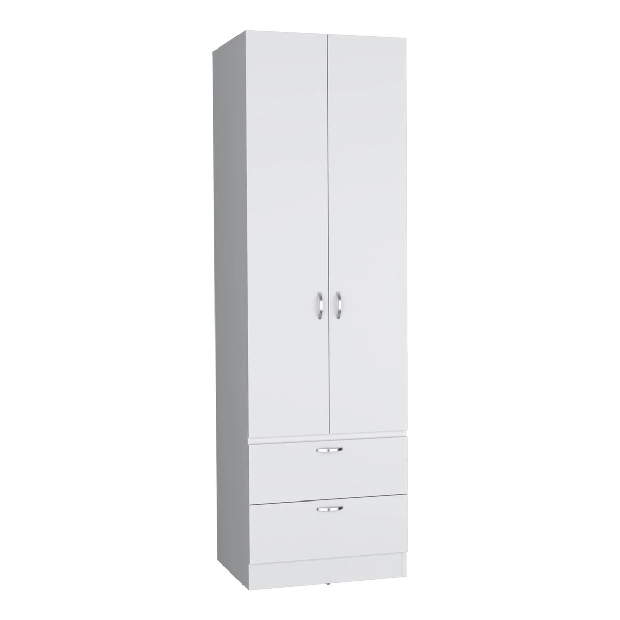 Armoire Organiser, Two Shelves, Rod, Double Door Cabinet Armoire - Furniture Home Direct