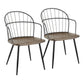Riley - Farmhouse Arm Chair (Set of 2) - Furniture Home Direct