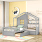 House Bed With Sofa, Kids Platform Bed With 2 Drawers And Storage Shelf - Furniture Home Direct