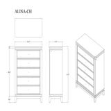 Adalid - Chest With LED Lighting - White - Furniture Home Direct
