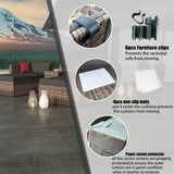 5 Piece Wicker Patio Set With Cushions - Furniture Home Direct